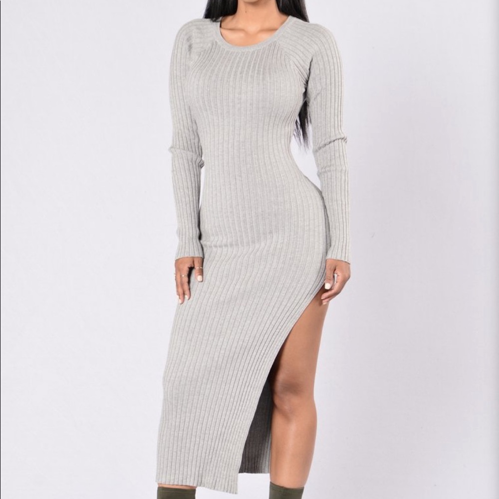 Linger Dress - Heather Grey